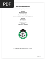 Suit for Adverse Possession