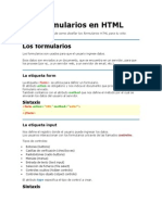 Formularios en HTML