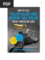 Download How to Play Killer Blues Solos on the Saxophone by Johnny Ferreira SN244912224 doc pdf