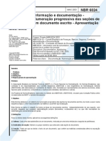 ABNT Numeracao Progressiva NBR 6024