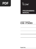 Cs-f500 Programming Manual