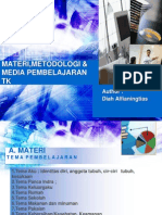 Materi, Metode & Media PEMBELAJARAN TK