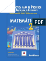 2º Medio - Matemática - Editorial Cal y Canto - Guía Didáctica Para El Profesor