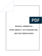 Manual Ambiental para Obras y Actividades Del Sector Ferroviario