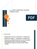 Materi Operasi Dasar Komputer