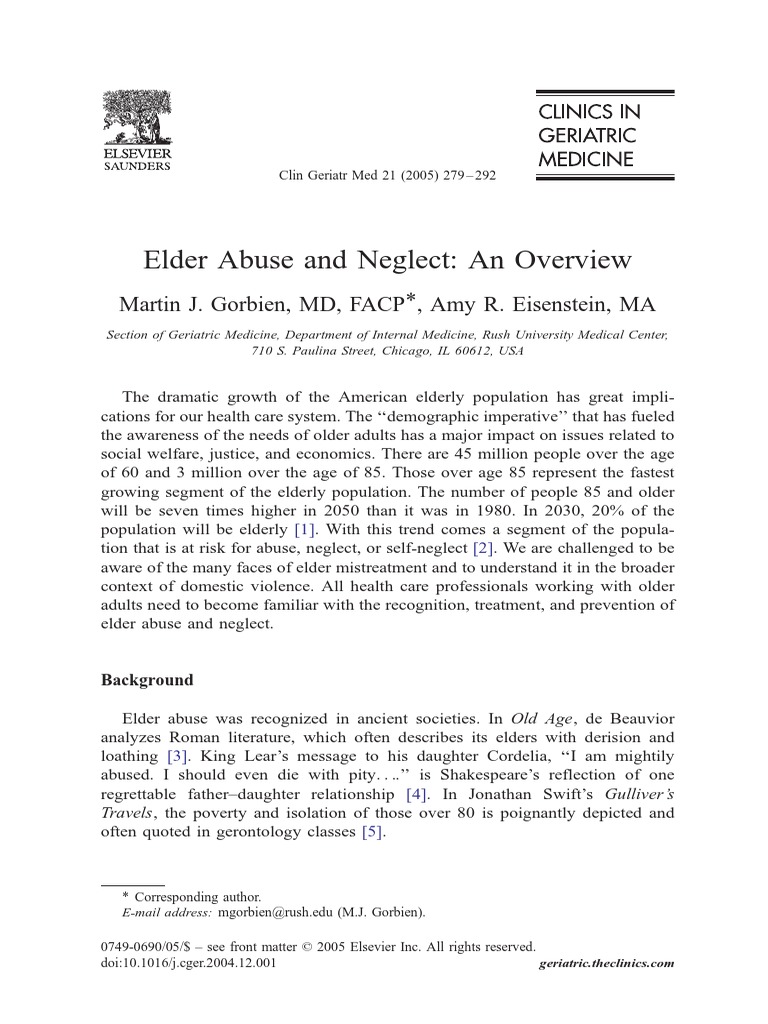 Preventing Elder Abuse and Neglect | PDF | Domestic Violence | Dementia