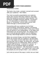 Download Connecting With Your Audience by terrygault SN2449418 doc pdf