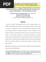 Download Enhanced Breakdown Voltage Diminished Quasi-saturation and Self-heating Effects in SOI Thin-Film Bipolar Transistors for Improved Reliability A TCAD Simulation Study by Mamidala Jagadesh Kumar SN24494351 doc pdf