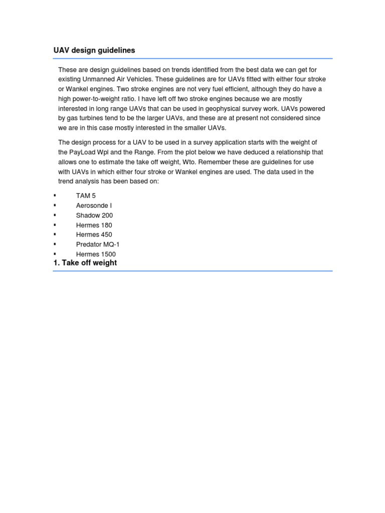 UAV Design Guidelines | PDF | Unmanned Aerial Vehicle | General Atomics ...