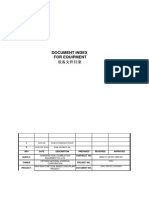 Document Index For Equipment: 2010.08 For Construction 18.JUNE.2010 For Approval