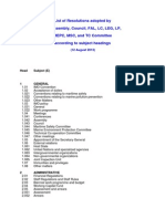 List of IMO Resolutions PDF