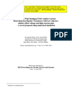 Realizing wide bandgap P-SiC-emitter Lateral Heterojunction Bipolar Transistors with Low Collector-Emitter Offset Voltage and High Current Gain-A Novel Proposal using Numerical Simulation