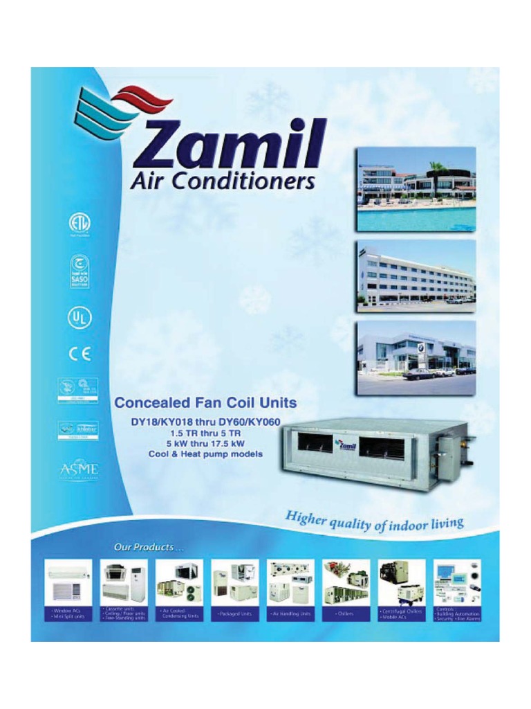 zamil DY_series.pdf Heat Pump Thermostat
