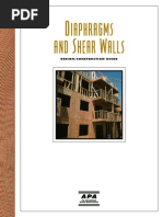 Design of Diaphram & Shear Walls