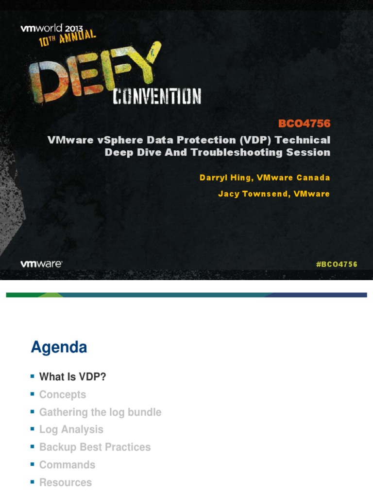 VMware vSphere Data Protection Insights | PDF | Backup | Information ...