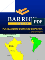 Planeamiento de Minado en Pierina