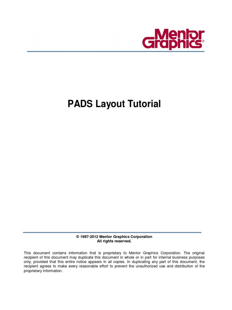 PADS Layout Tutorial - SGI - PCB Design | PDF | Printed Circuit Board ...