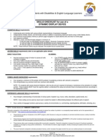 Skills Checklist For Use of A Dynamic Display Aac Device