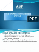 9.2 Speaker Recognition System