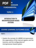 TOPIC - 1 Microprocessor