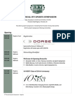 2014 Ivy Sports Symposium Agenda