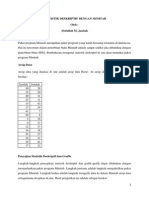 Statistik Deskriptif Dengan Minitab