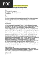 Download UNIT 5 Food and Beverage operations management by chandni0810 SN244969605 doc pdf