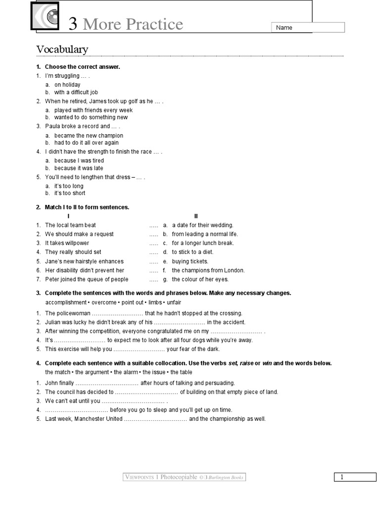 Unit 3 Grammar & Vocabulary Revision | Ellipsis | Mathematical Notation
