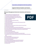 Memory Management Interview Questions and Answers