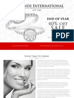 Diamonds International - 40% off End of Year Sales!