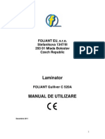 Manual de Utilizare FOLIANT Gulliver C 520A