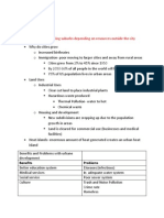 Urbanization Notes