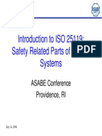 ISO 25119 Safety Control Systems Standards Introduction