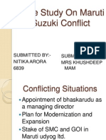 Maruti Suzuki Conflict Case Study