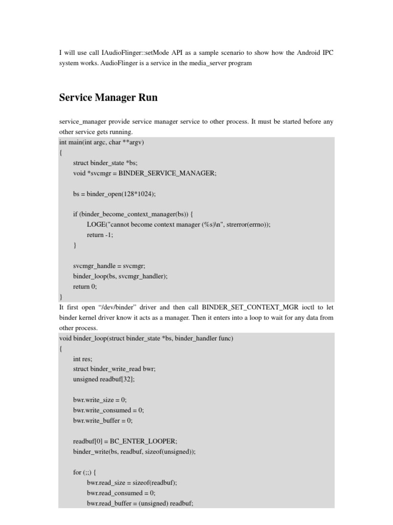 Understanding Android Binder IPC | PDF | Object Oriented Programming ...