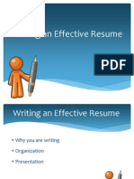 Writing An Effective Resume