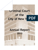 2013 Annual Report From NYC Criminal Court