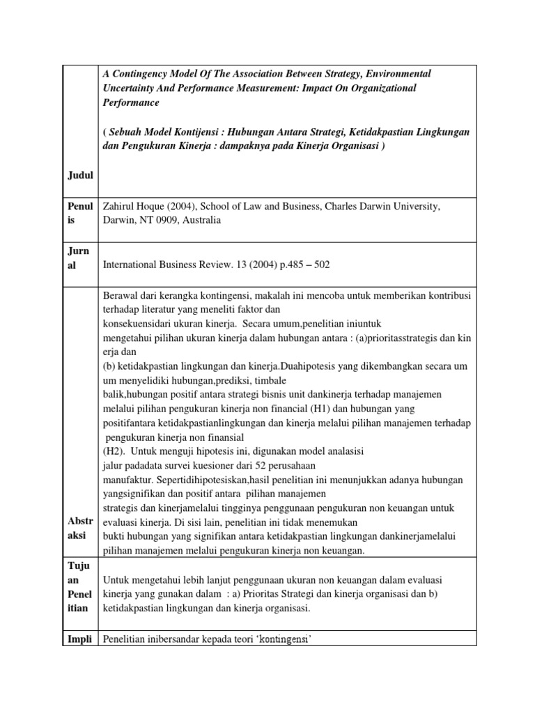 ☀ Contoh critical review jurnal manajemen keuangan