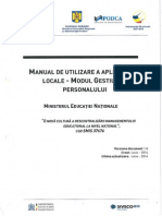 Manual de Utilizare A Aplicatiilor Locale - Modul Gestiunea Personalului PDF