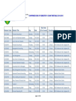 Semester 1 Exam Timetable1415