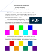 Griurile Valorice Griurile Neutre Si Griurile Colorate Doc Functiile Lor Compozitionale Doc Semnificatii Ale Gamelor de Griuri Doc Problema Pasajelor PDF