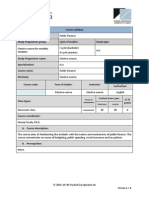 Public Finance - 2014-2015 - Course Syllabus