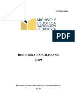 Bibliografia Boliviana 2009