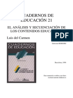 Secuenciacion de Contenidos Del Carmen PDF