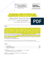 Aerodynamic Models for Darrieus-Type Vertical Axis Wind Turbines