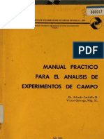 Manual Practico para El Analisis de Experimentos de Campo