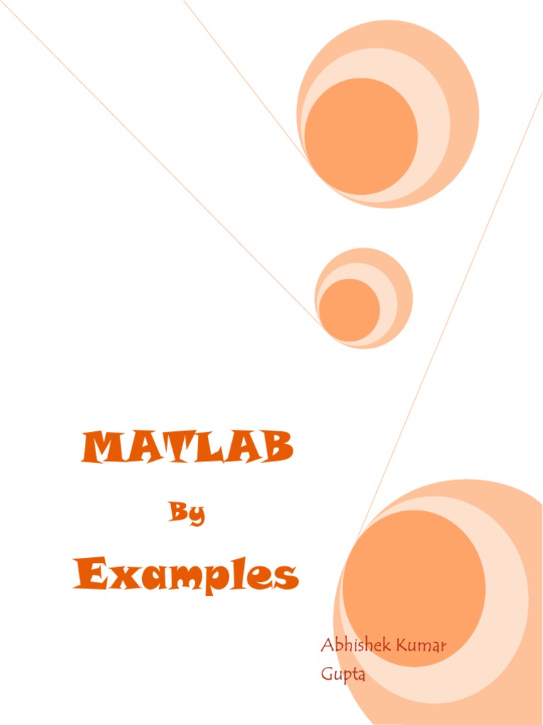 MATLAB by Examples Book Matlab Matrix (Mathematics)