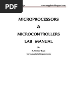 Microcontrollers Lab Manual