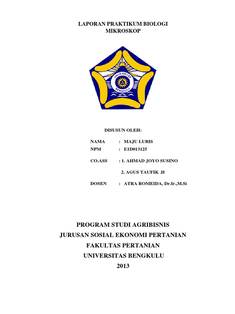 Contoh Laporan Praktikum Biologi Sel