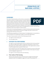 Principles of Natural Justice